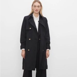 Club Monaco Black Trench Coat